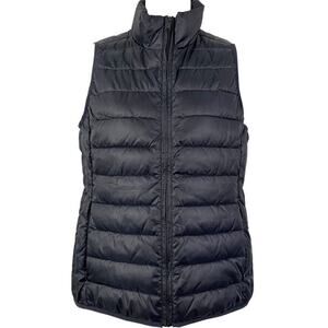 J Crew Womens Navy Blue Quilted Puffer Vest Jacket Outdoors Outerwear sz XXS